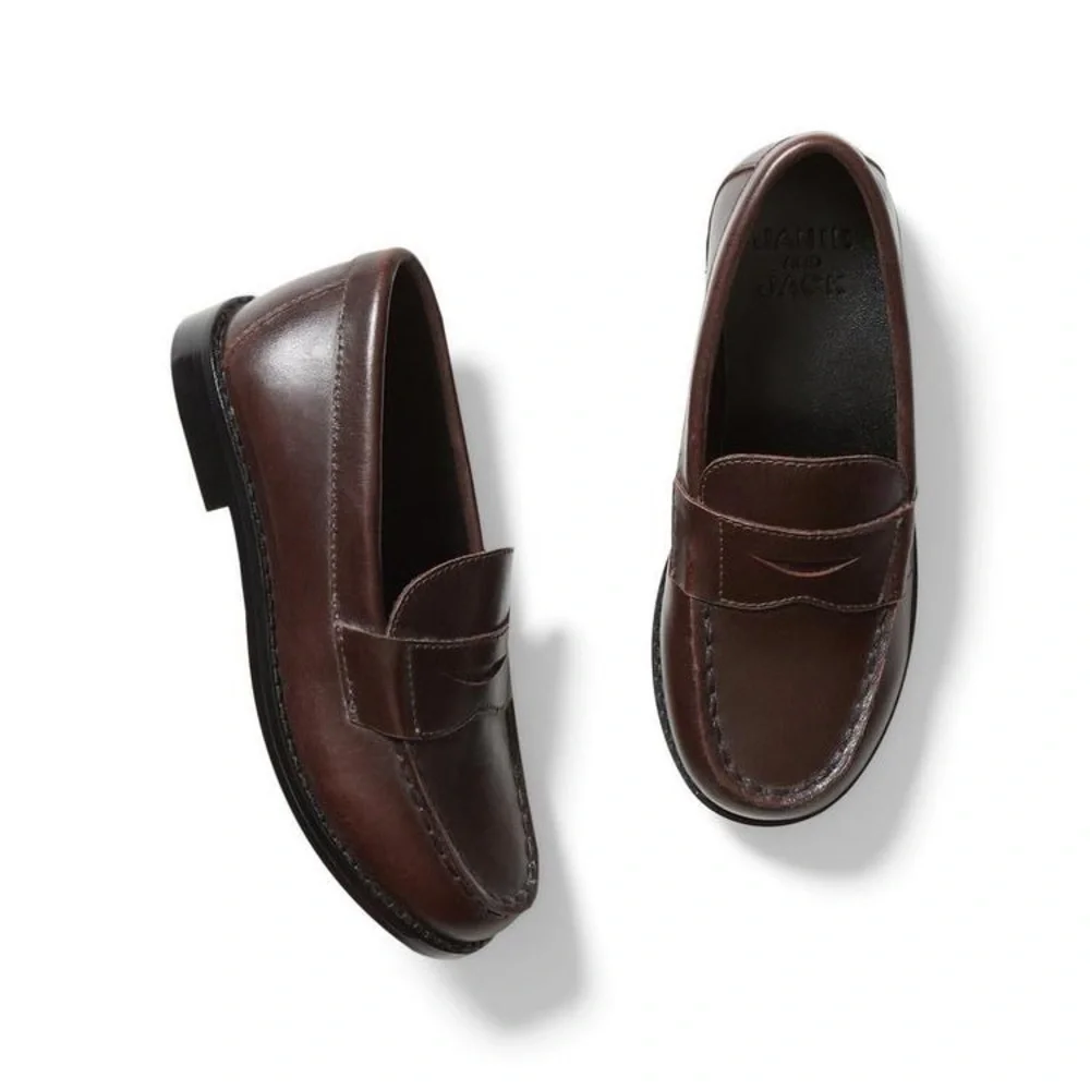 NEW | Janie & Jack Leather Penny Loafers